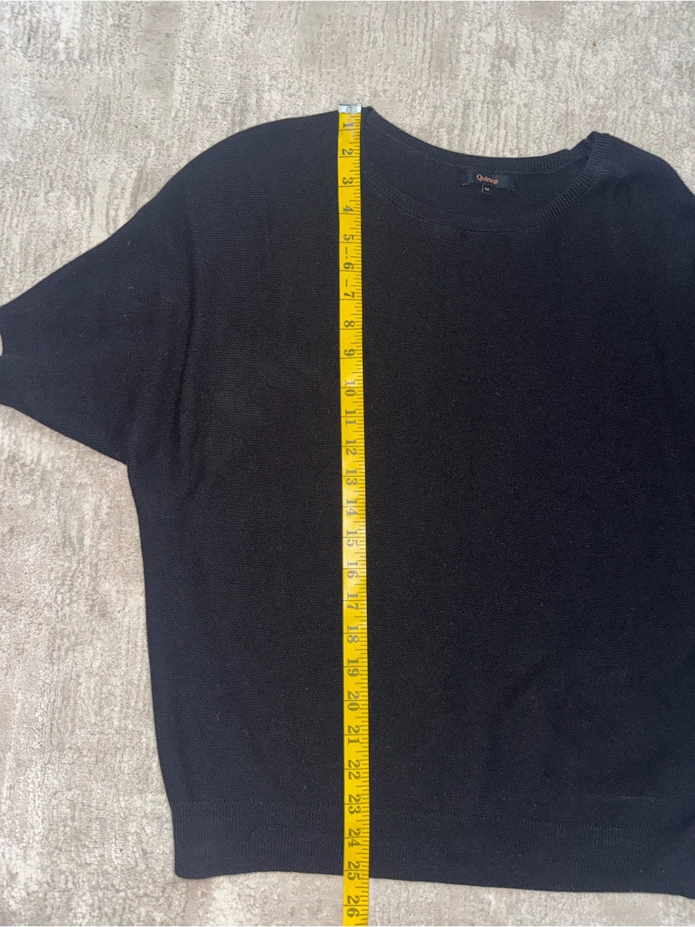 Quince Lightweight Cotton Cashmere Link-Stitch Dolman Sweater - Picture 5 of 7